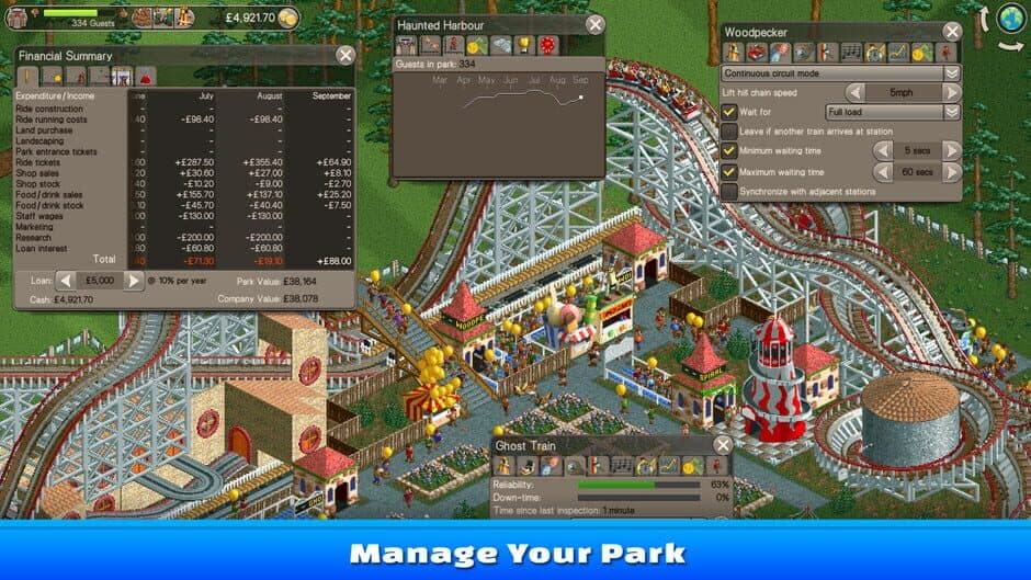 RollerCoaster Tycoon Classic - Captura 3