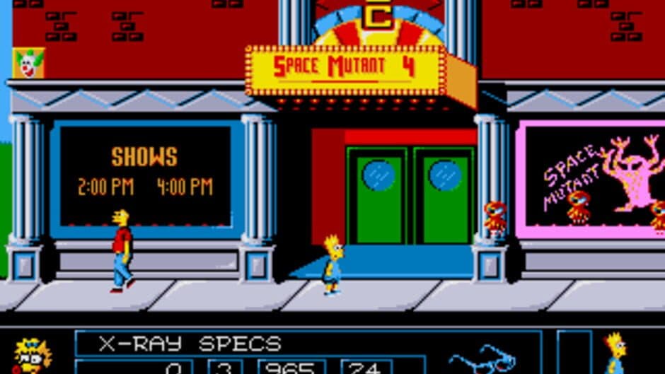 The Simpsons: Bart vs. The Space Mutants - Captura 0