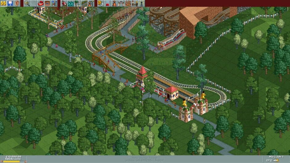 RollerCoaster Tycoon: Deluxe - Captura 1