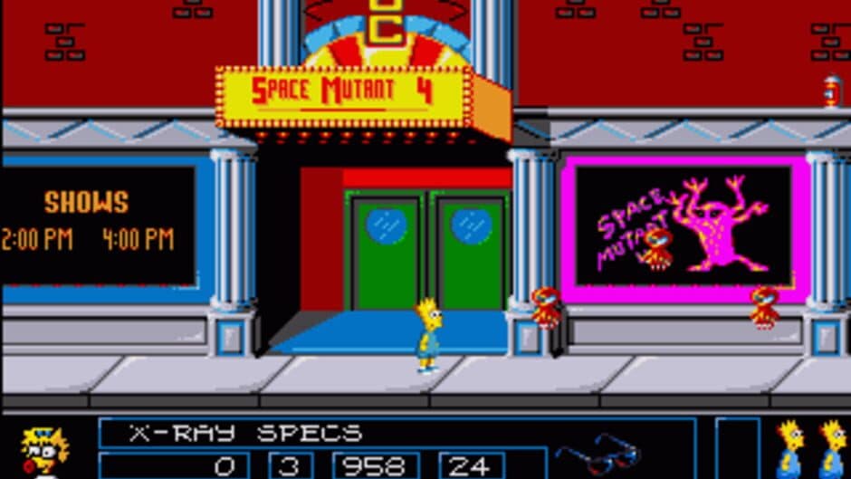 The Simpsons: Bart vs. The Space Mutants - Captura 1