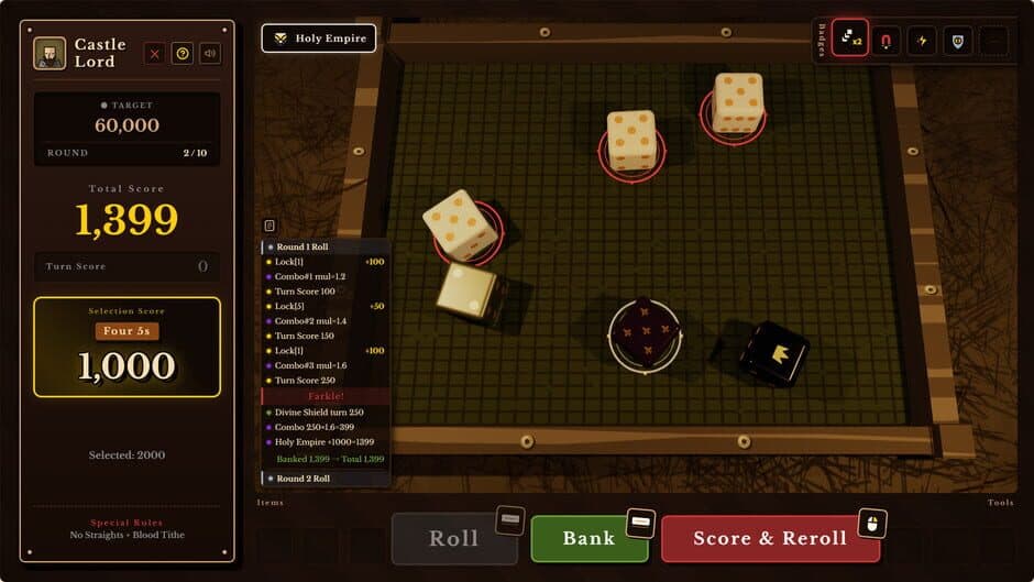 Dice Tavern: Farkle Roguelike - Captura 2