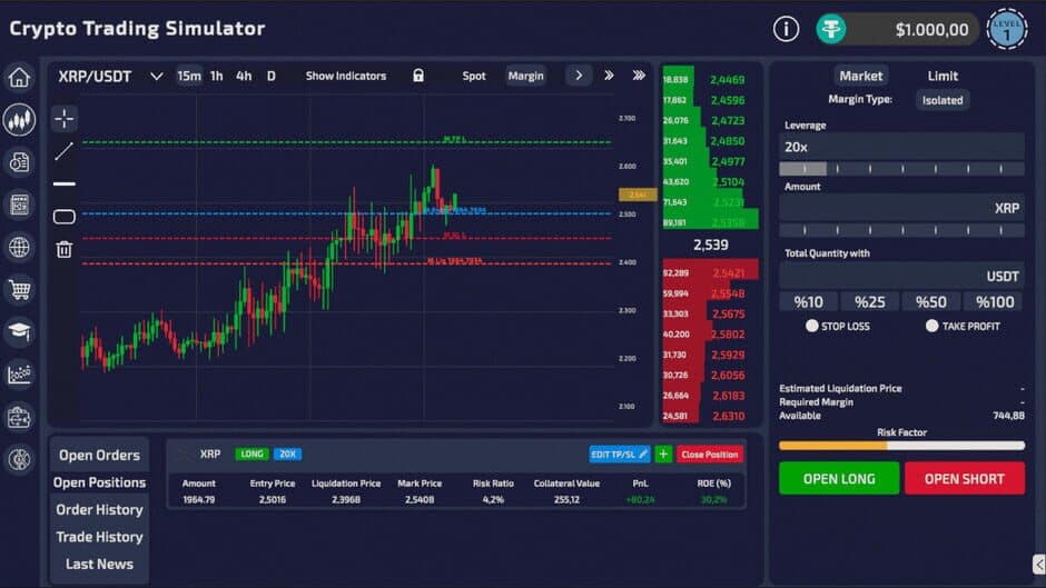 Crypto Trading Simulator - Captura 2