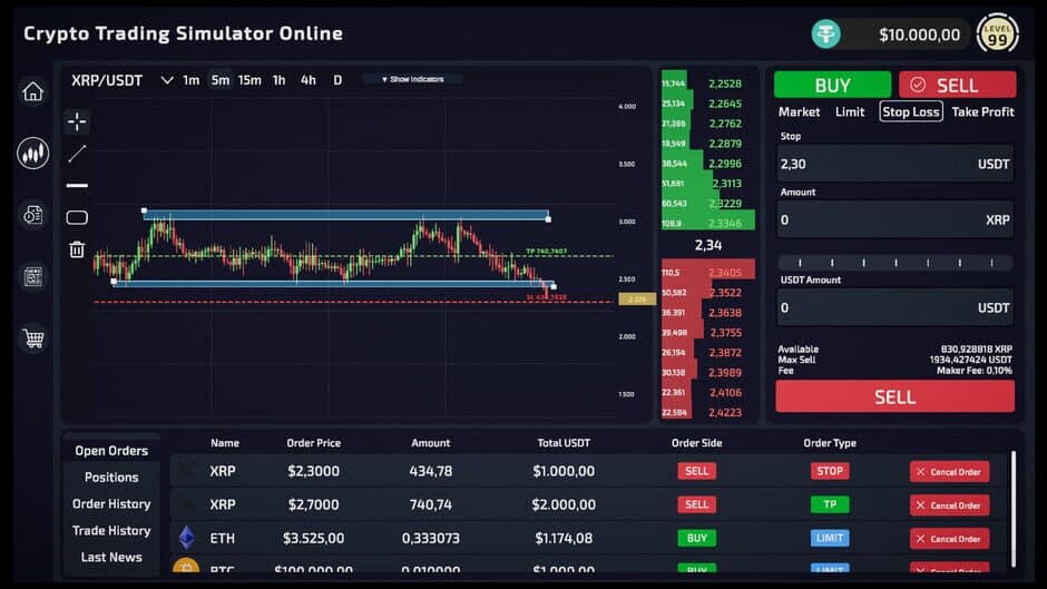Crypto Trading Simulator - Captura 4