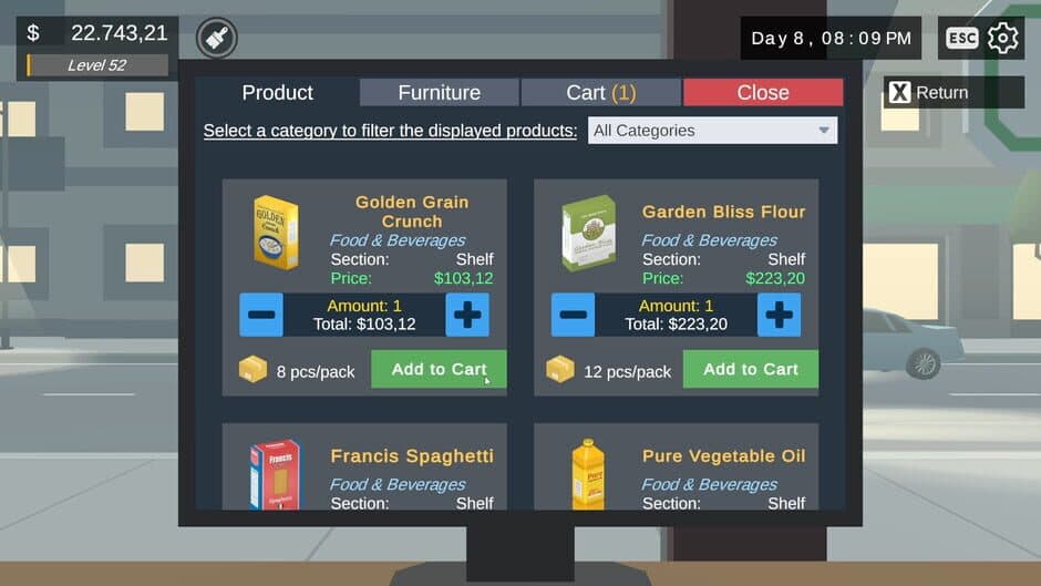 Supermarket Life Simulator - Captura 3