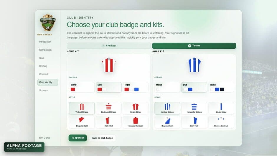 Football Club Builder - Captura 1