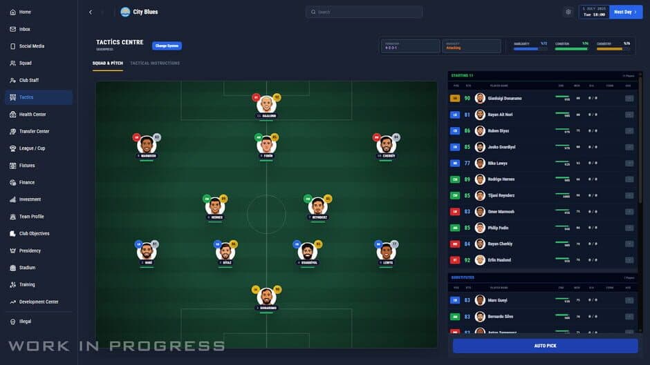 Pro Soccer Manager 27 - Captura 2