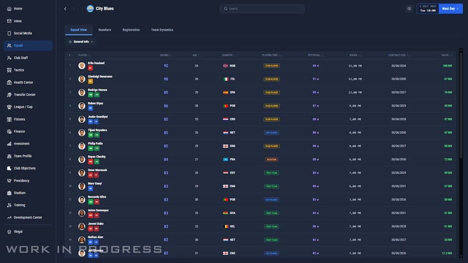 Pro Soccer Manager 27 - Captura 3