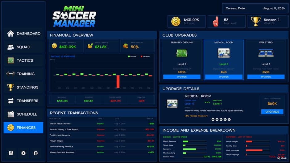 Mini Soccer Manager - Captura 6