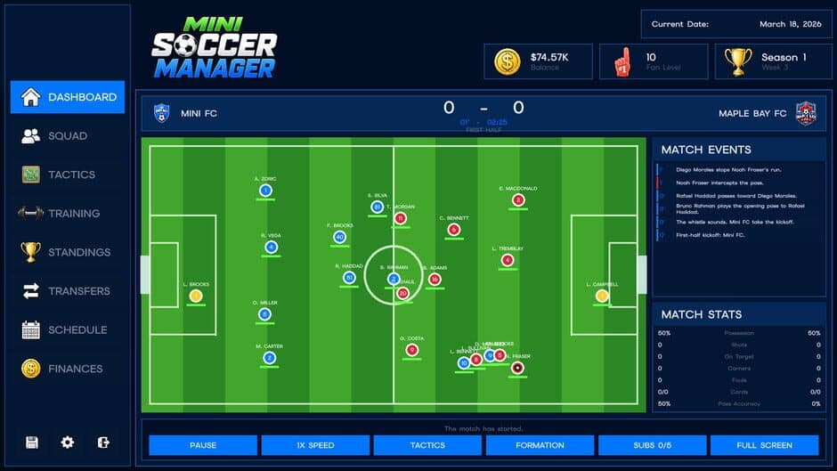 Mini Soccer Manager - Captura 7