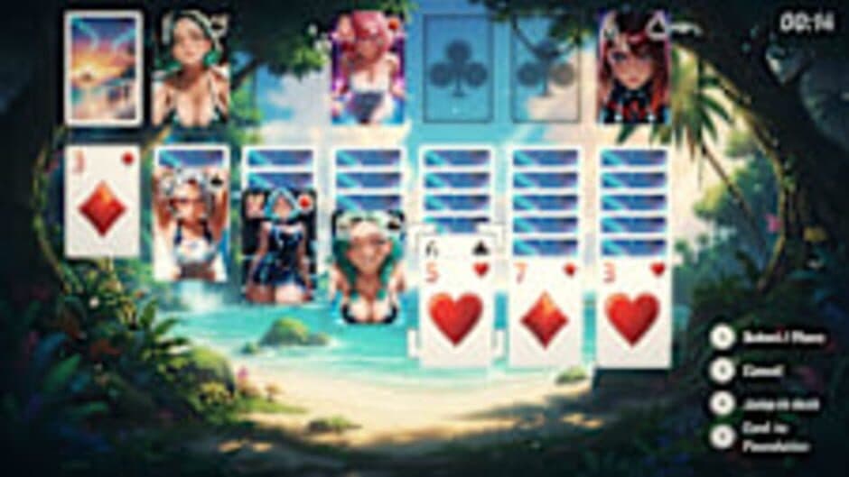 Solitaire World: Anime Waifus - Captura 3