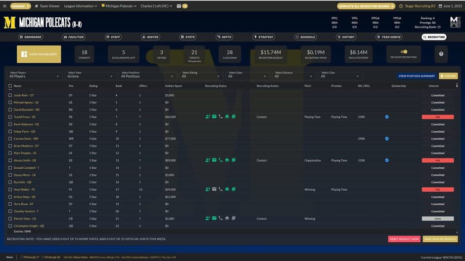 Draft Day Sports: College Football 27 - Captura 5