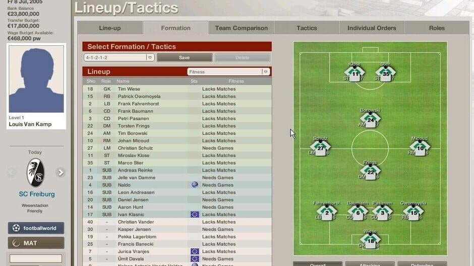 FIFA Manager 06 - Captura 1