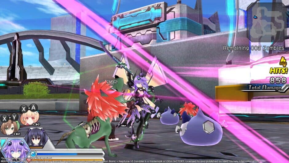 Megatagmension Blanc + Neptune VS Zombies - Captura 0
