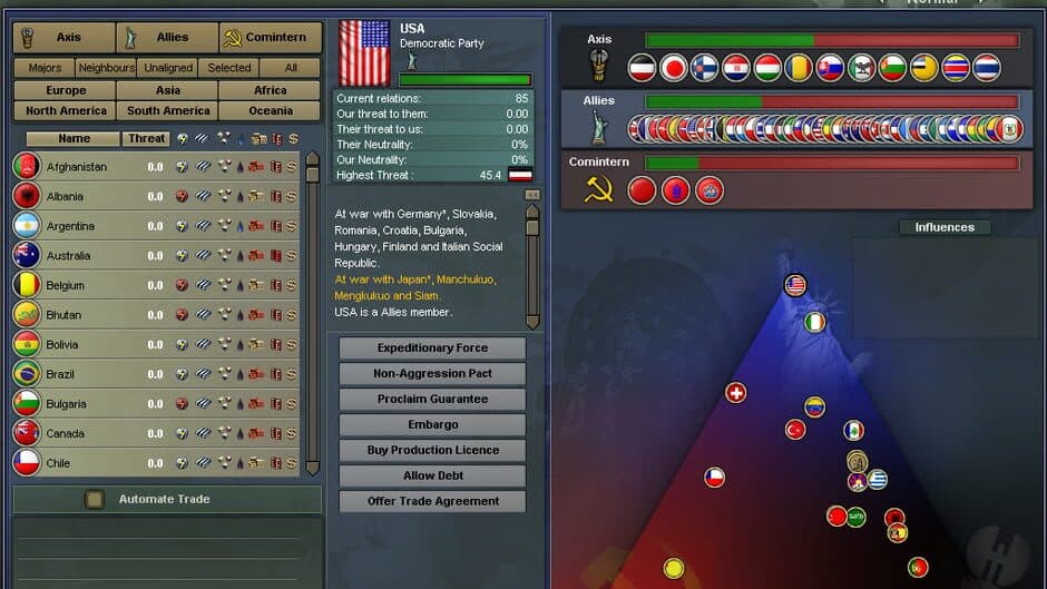 Hearts of Iron III - Captura 2