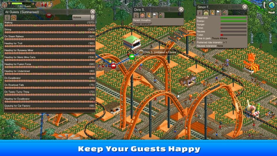RollerCoaster Tycoon Classic - Captura 2